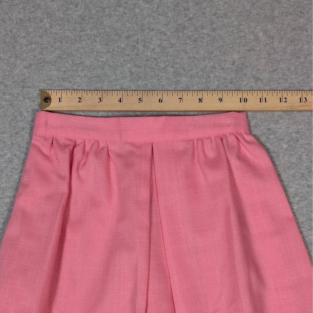 Vintage Girls Pleated Skirt Cardigan Jacket Set Size 10 Bright Pink New - Picture 13 of 13